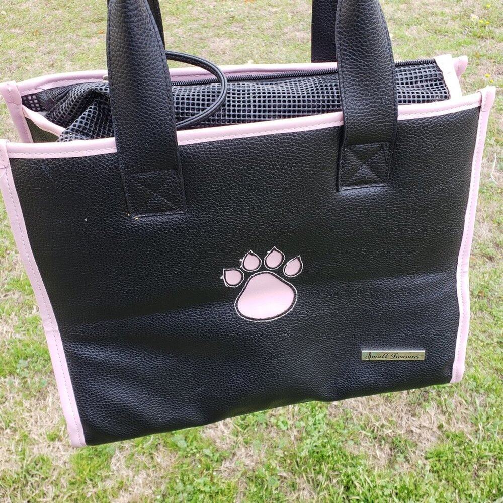 Secret Treasures  Small Pet carrier Pink & Black